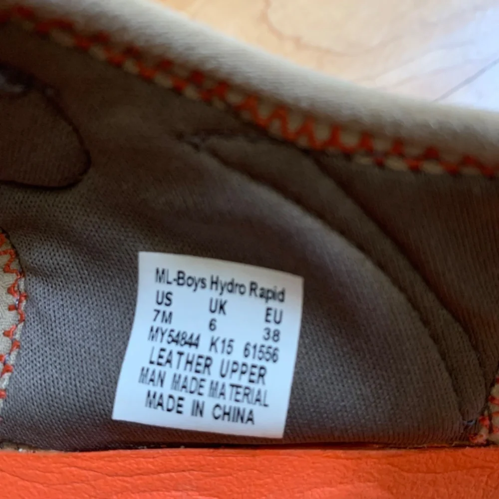Merrell Boys Hydro Rapid Hiking Sandals Size 7 Orange Gray